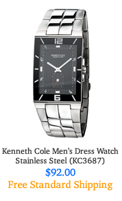 Kenneth Cole KC3687 Stainless Steel Men's Watch with Date
